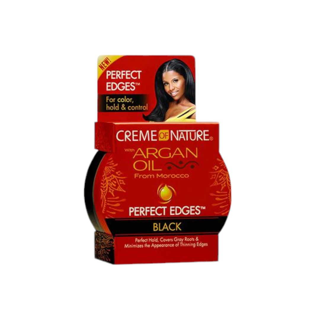 hair gel, Creme of Nature Perfect Edges Black 2.25oz, creme of nature natural, hair styling gel for ladies, hair styling gel for women