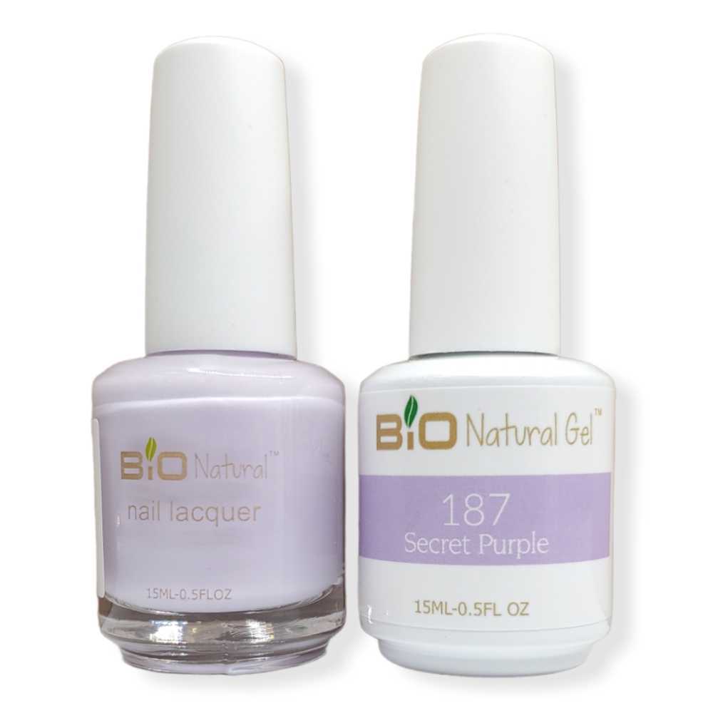 Bio Natural Gel & Lacquer Duo - Secret Purple #187