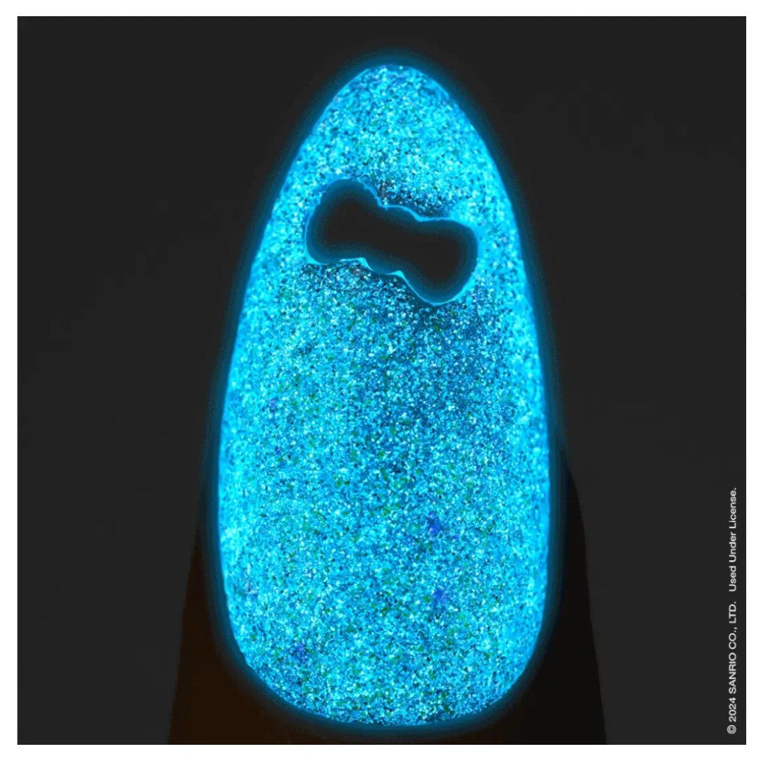 Apres Kuromi Flash Glitter Gel Couleur (HEMA-Free) - Together W/ Cap Accessory #5FGK04TBWC