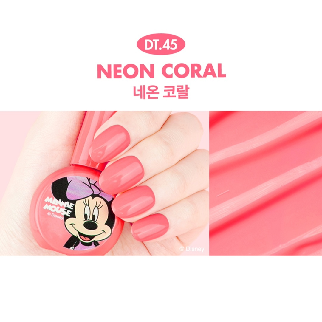 DGEL X DISNEY Gel Polish - Neon Coral #DT45