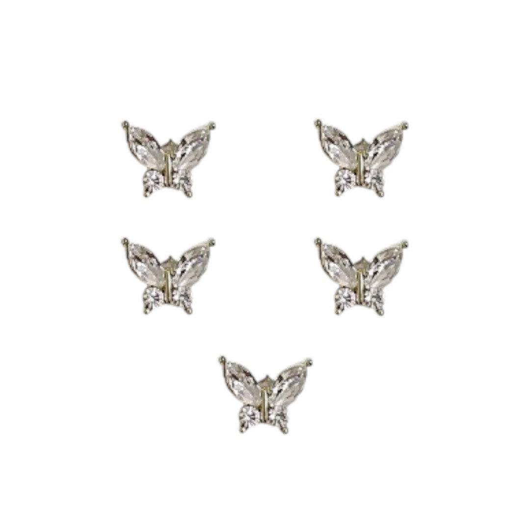 CNBS Rhinestones - Crystal Butterflies 5pcs