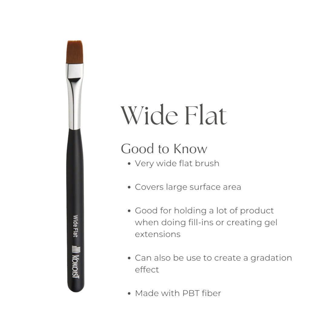 Kokoist Kumanofude Nail Brush - Wide Flat