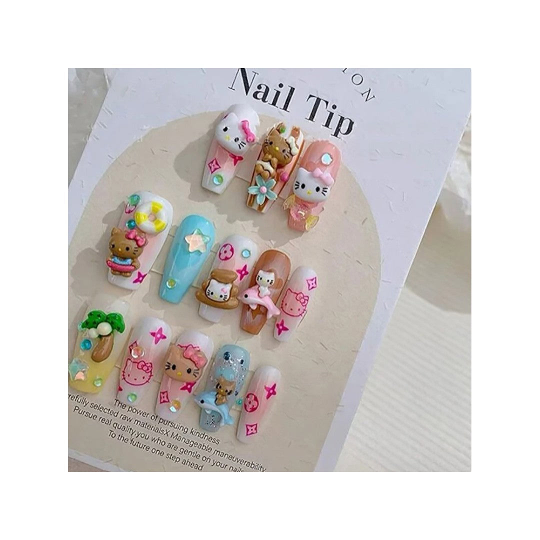 CNBS Nail Charms - Brown Hello Kitty