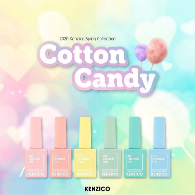 Kenzico Korean Gel Polish, Cotton Candy Colour Gel Polish MP-206