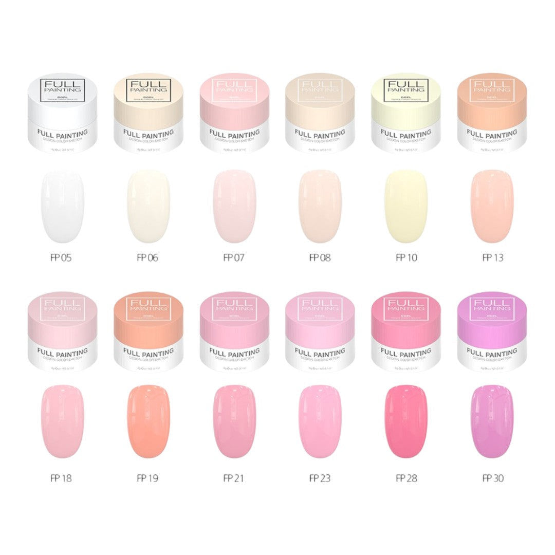 DGEL Full Painting Gel Set A 12Pcs