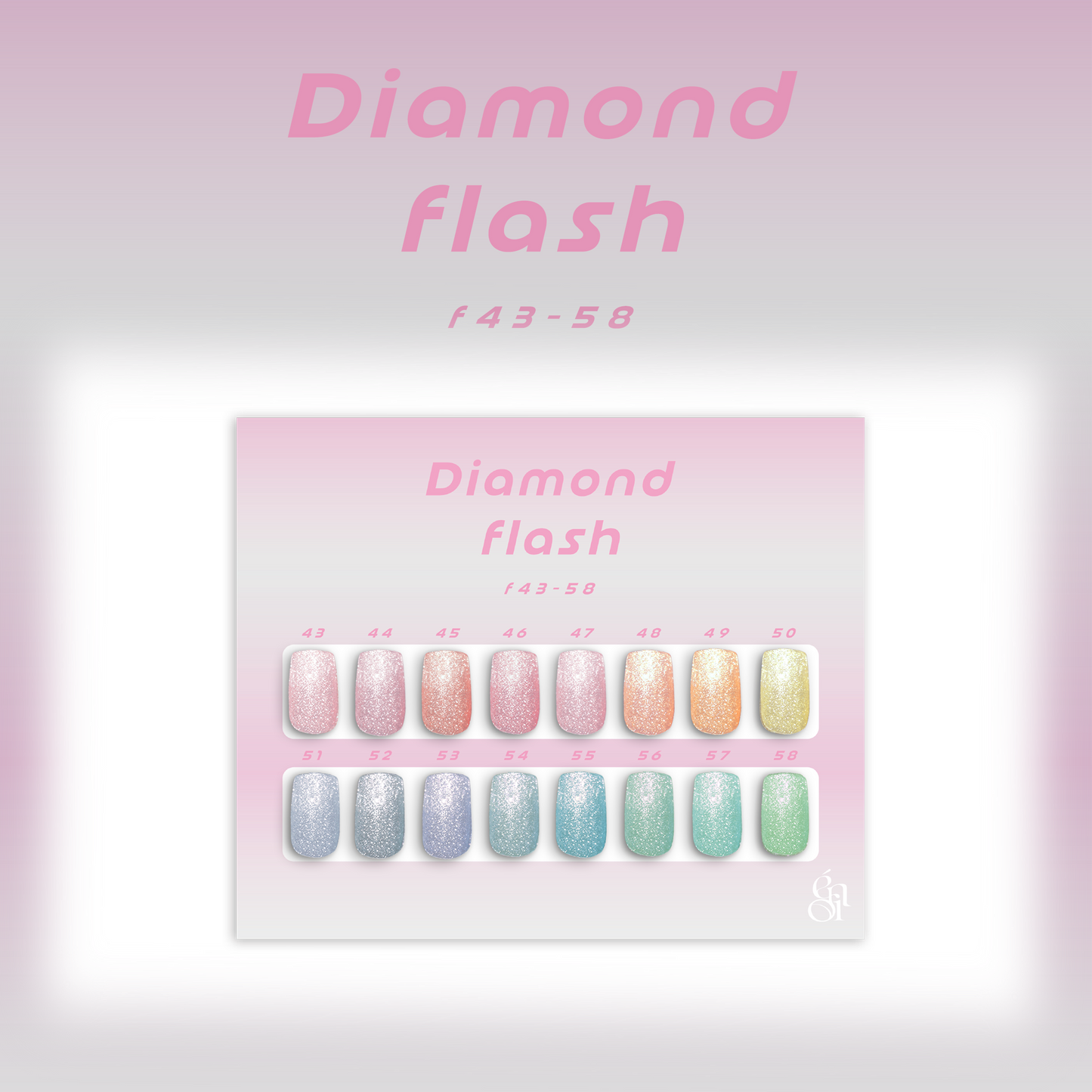 Enoi Gel Polish - Diamond Flash Set #F43-F58