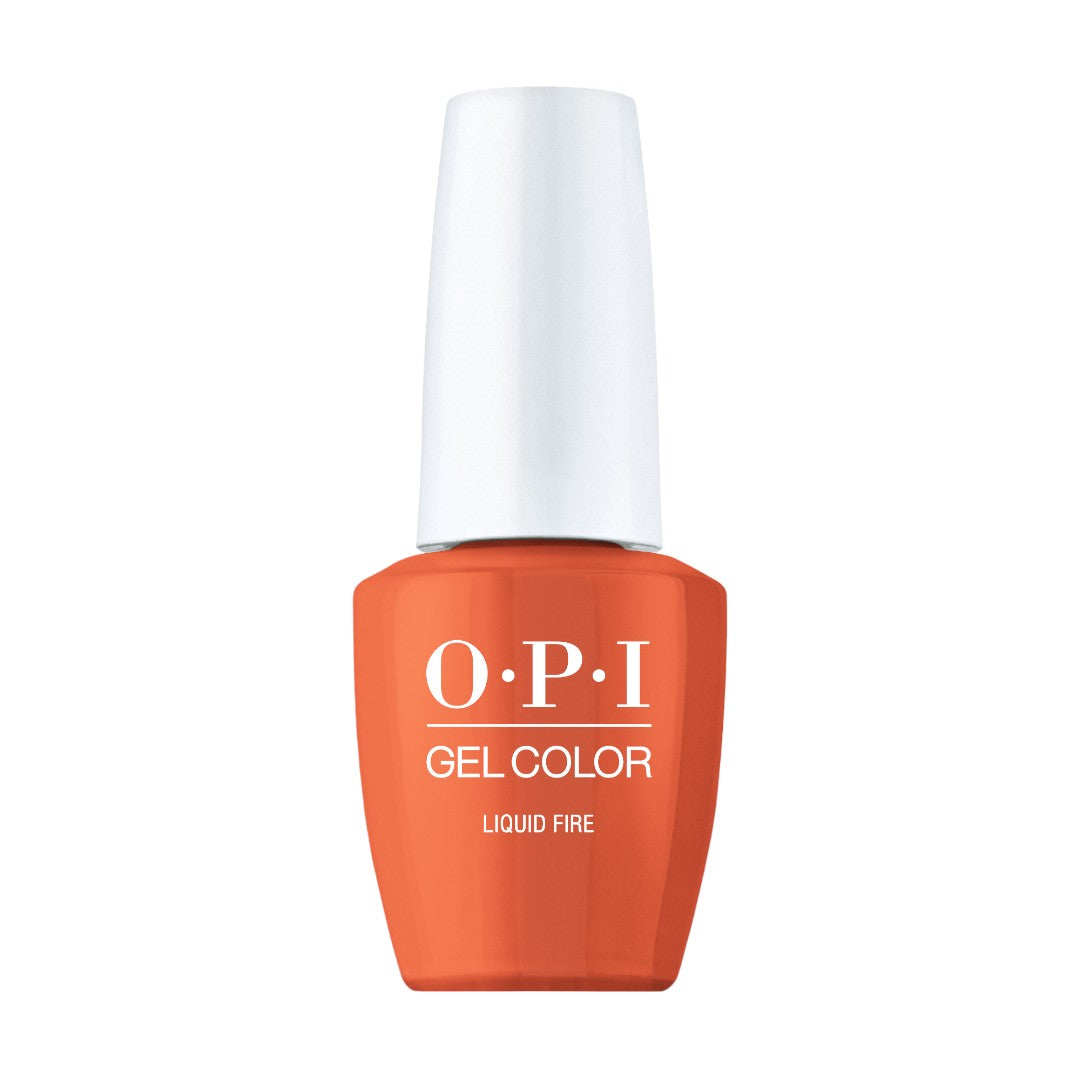 OPI Liquid Fire - Flame Orange Pearl Gel Polish Colour, OPI Metallic Mega Mix fall 2024 collection