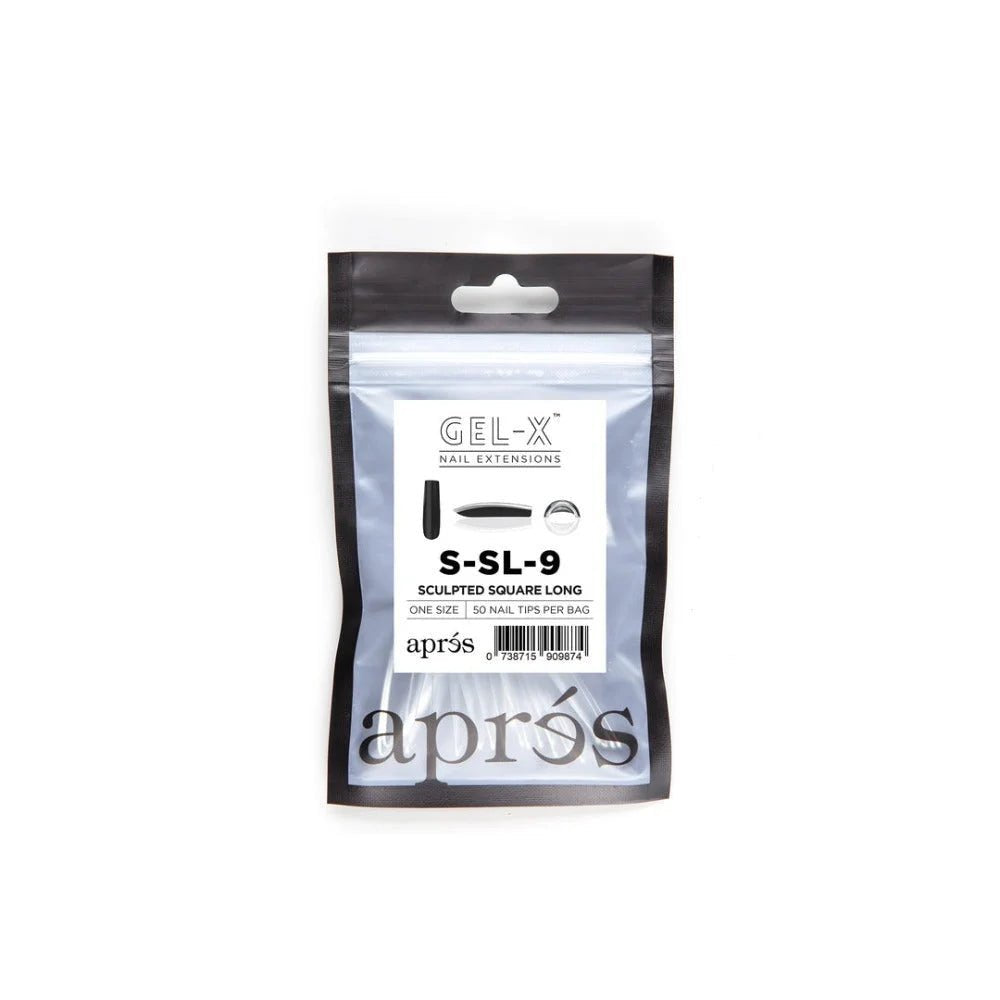 Apres Gel-X Refill Tips - Sculpted Square Long (50Pcs)