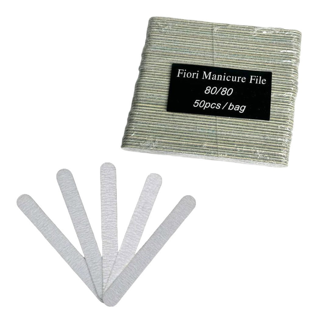Fiori Mini Nail Files - Zebra 80/80 Grit