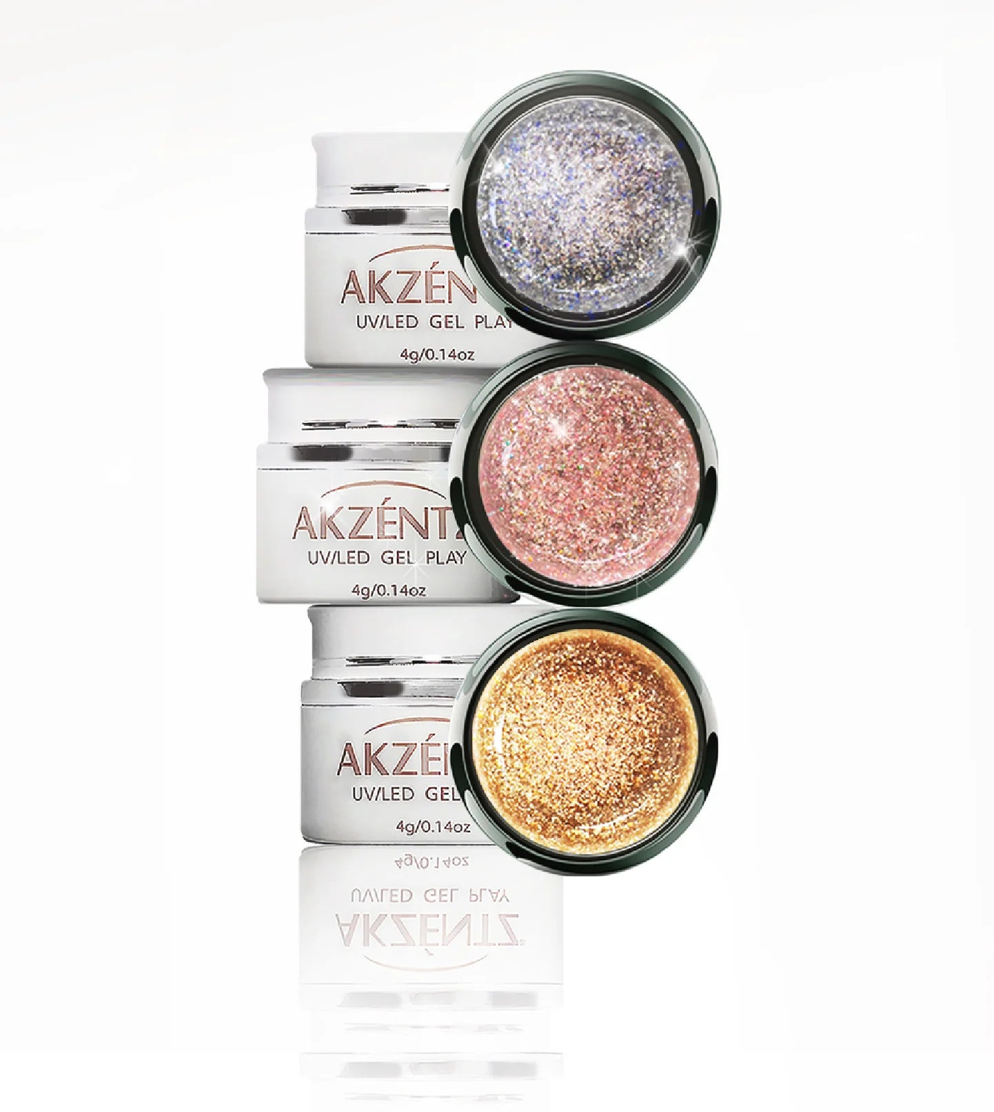 Akzéntz UV/Led Gel Play - Glitter Solar 0.14Oz