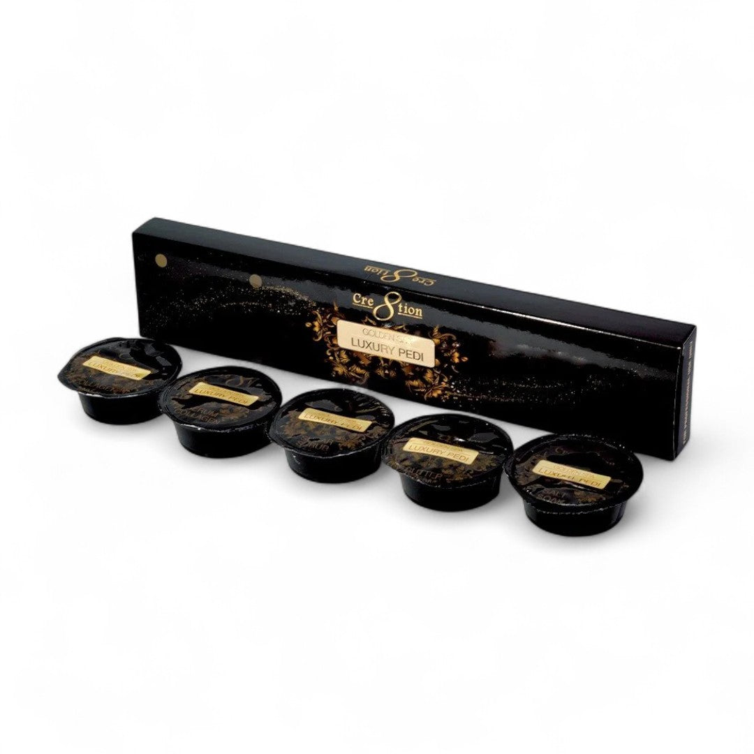 Cre8tion Luxury Golden 5in1 Pedicure Spa Kit #19558