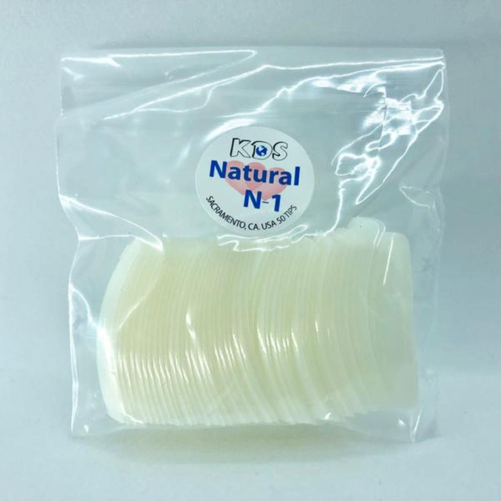 KDS Natural Nail Tips - Size #4 (Bag of 50)
