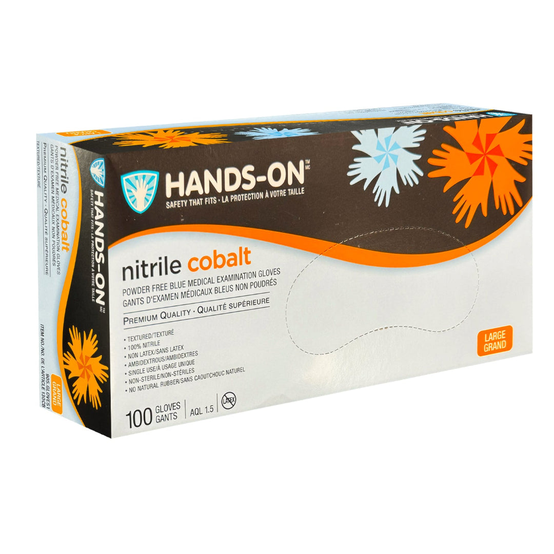 Hands-On Nitrile Cobalt Gloves (Box Of 100)