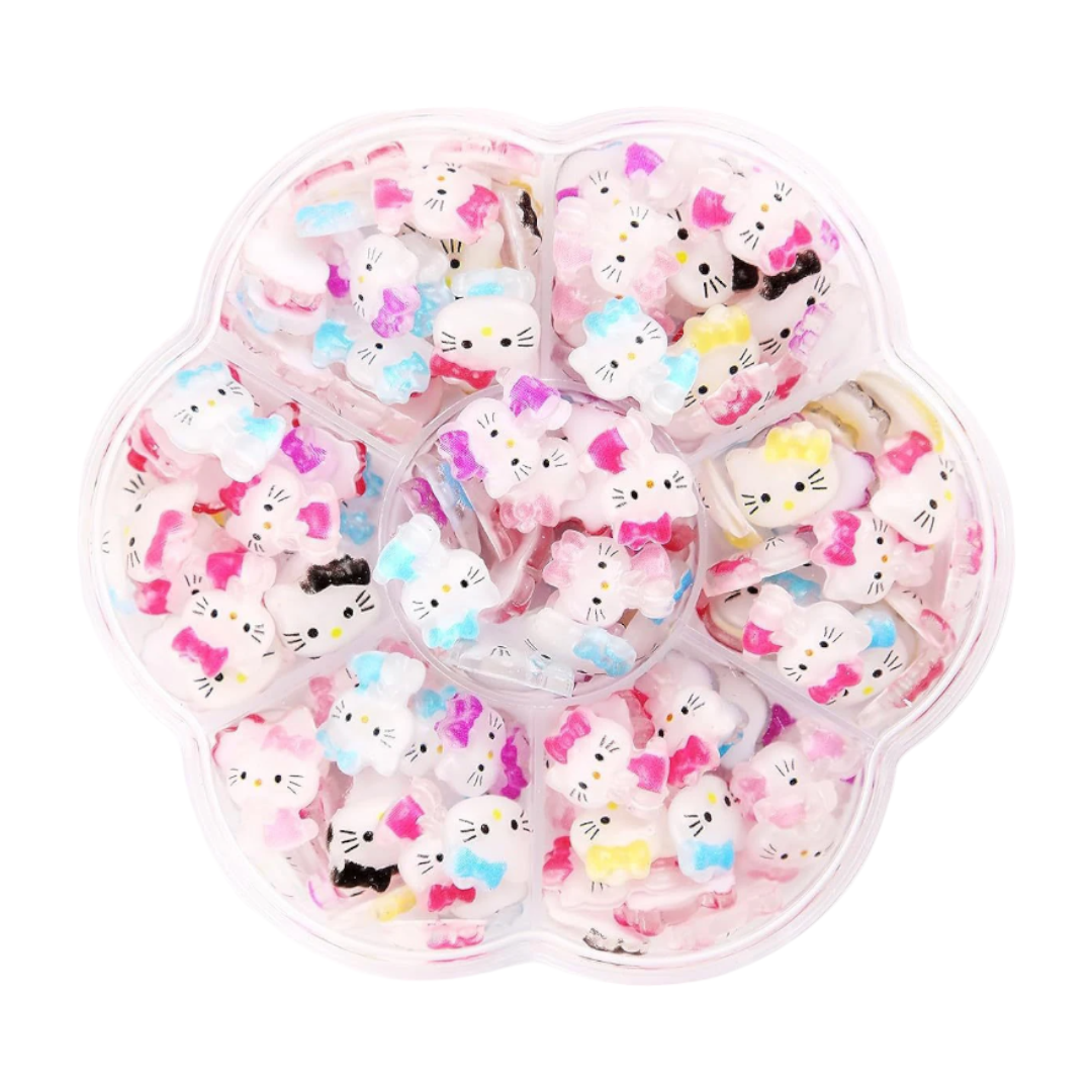 hello kitty nail charms, kit nail art