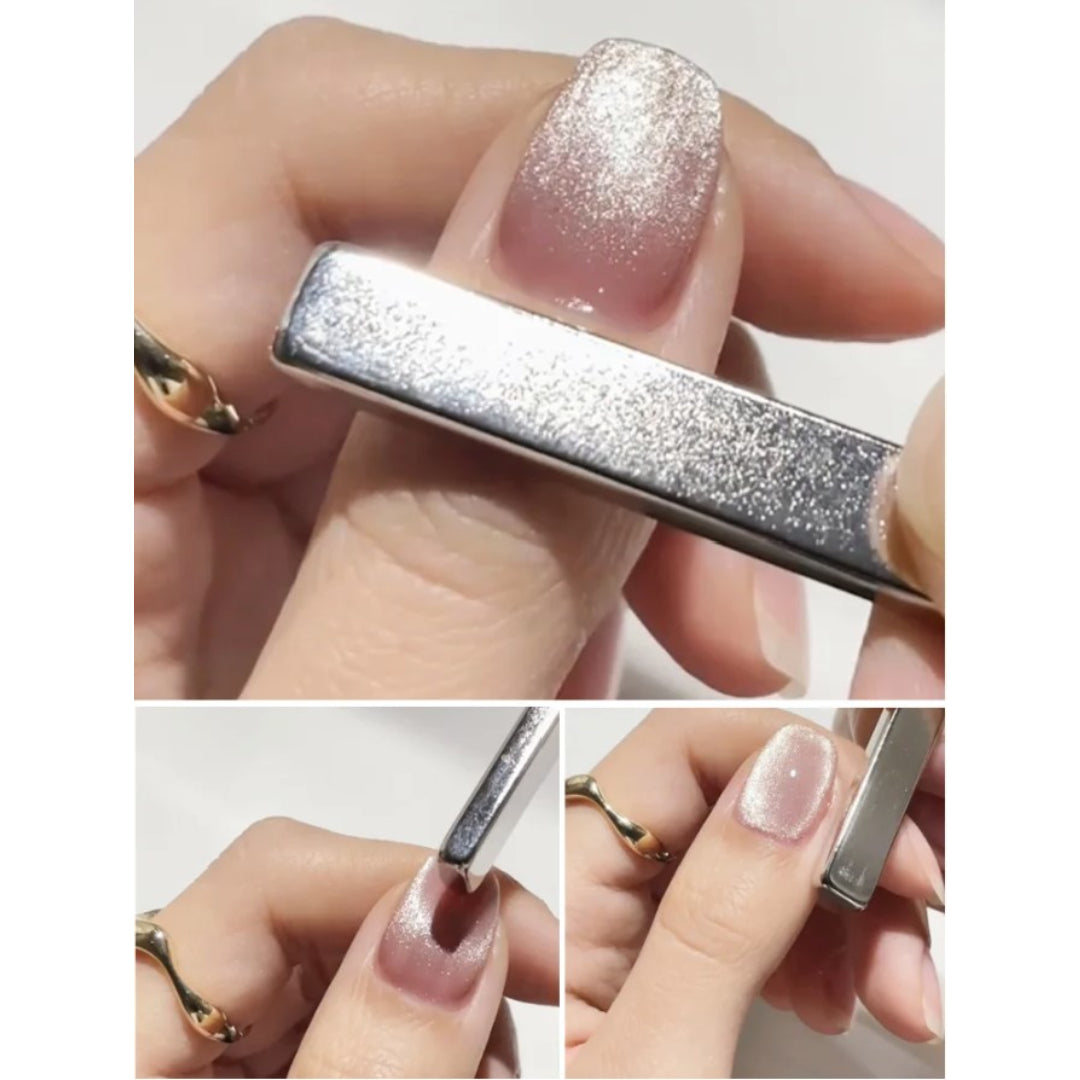 cat eye design nails