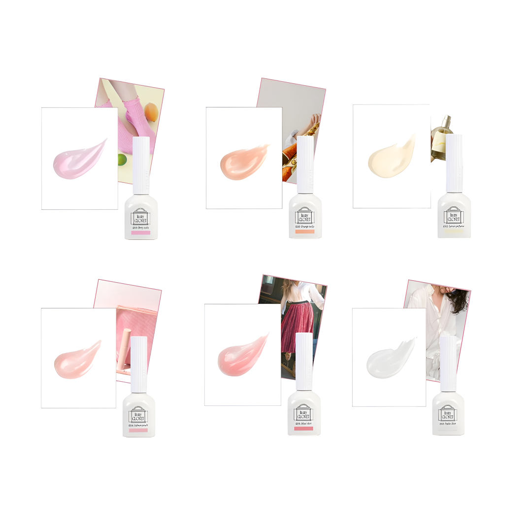 Bevlah Sheer Builder Gel (HEMA-Free) - In My Closet Collection #ES01-06 (6Pcs)