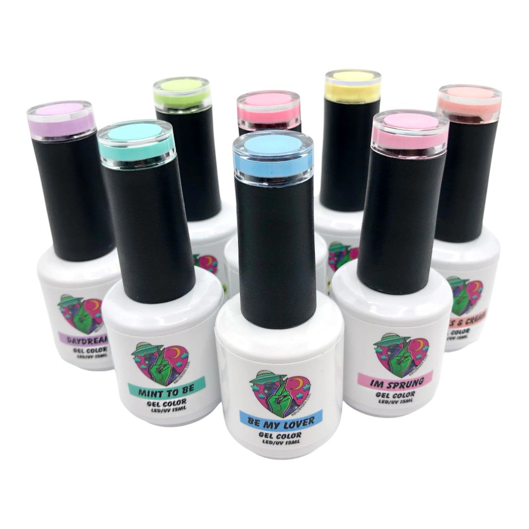 Nails By Dev Cruelty Free Gel Polish - I’m Sprung Collection, nail art instruments