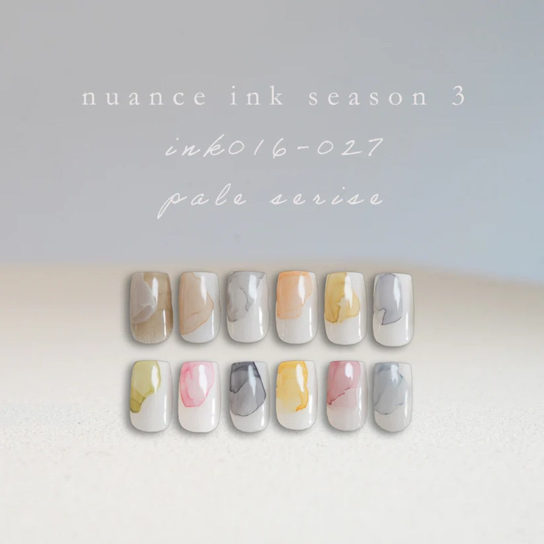Blooming Marble Watercolor Ink, enoi nuance ink for japanese nail art designs Season 3 Collection