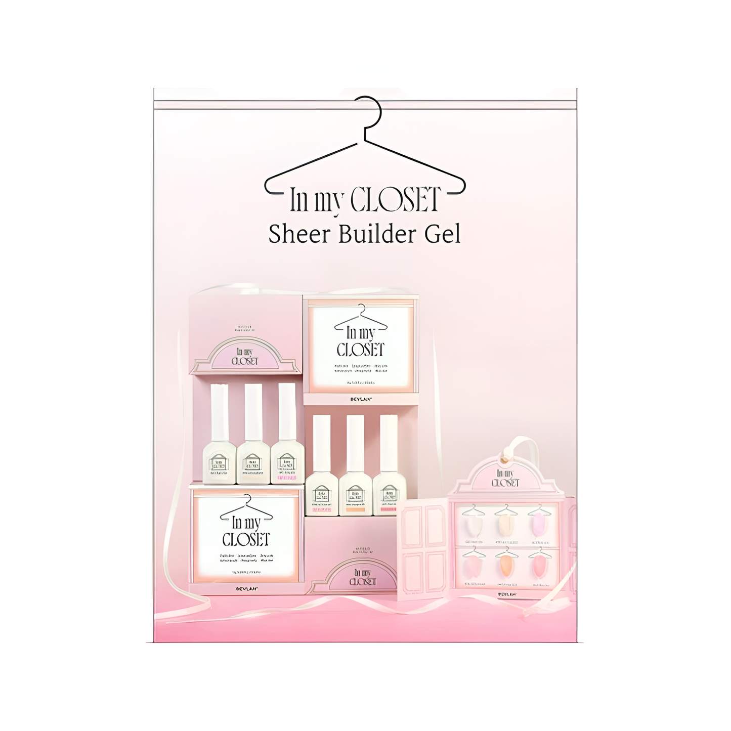 Bevlah Sheer Builder Gel (HEMA-Free) - In My Closet Collection #ES01-06 (6Pcs)