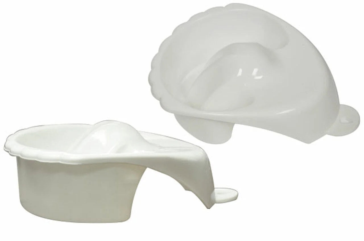 Seashell Deep Manicure Bowl - White #DMBSS-W