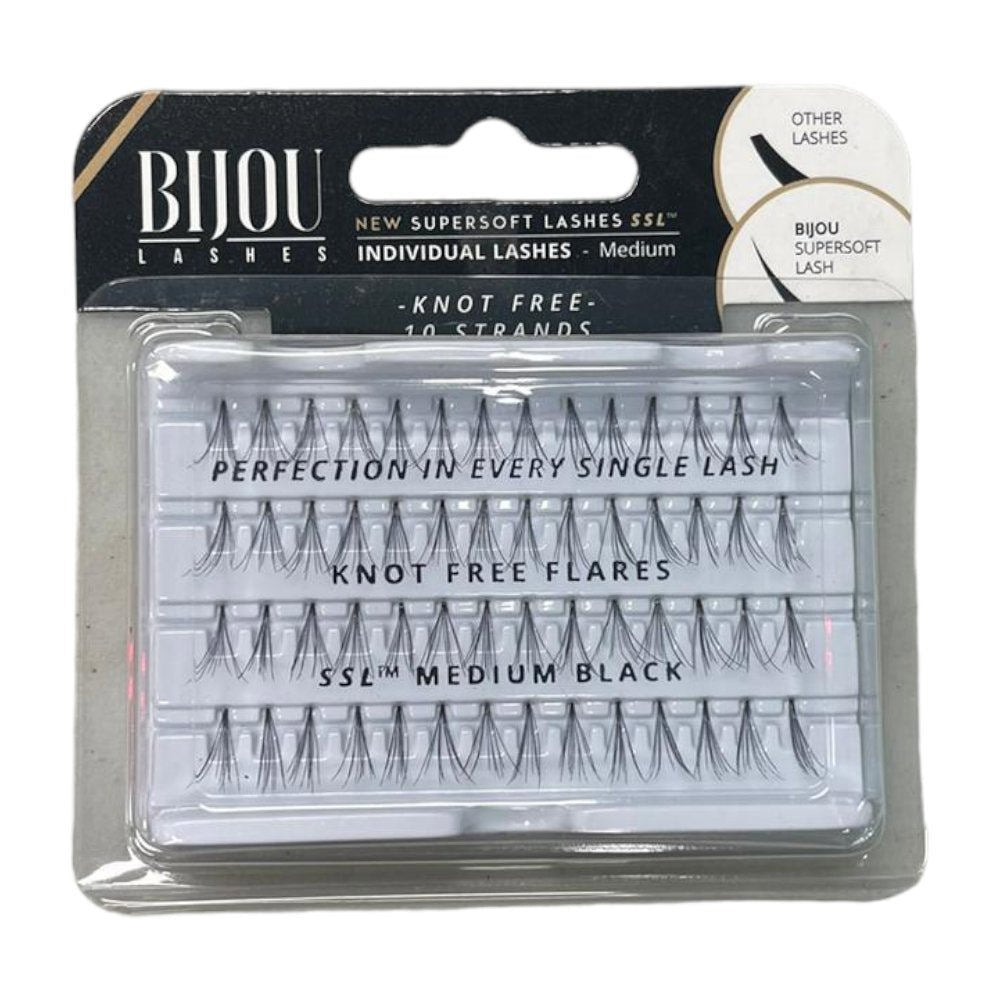 Bijou Lashes - Knot-Free Flares SSL Medium Black