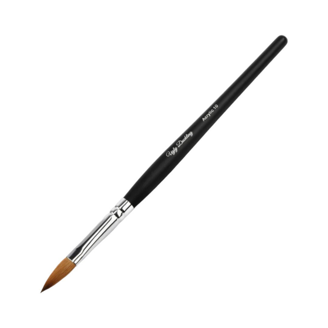 Ugly Duckling Acrylic Brush - Oval Premium Wooden Handle #10