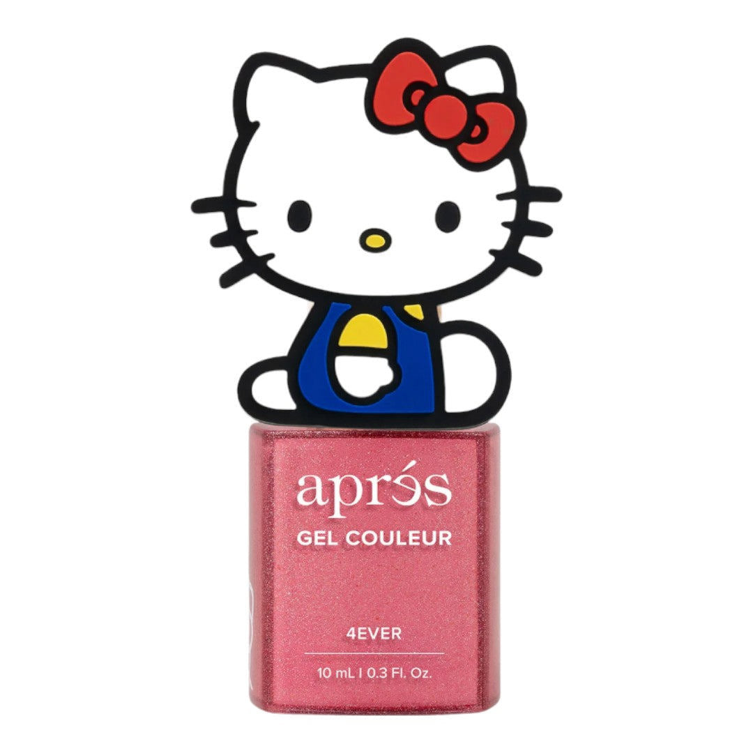 Apres Kitty Flash Glitter Gel Couleur (HEMA-Free) - 4Ever With Cap Accessory #5FGHK03RWC