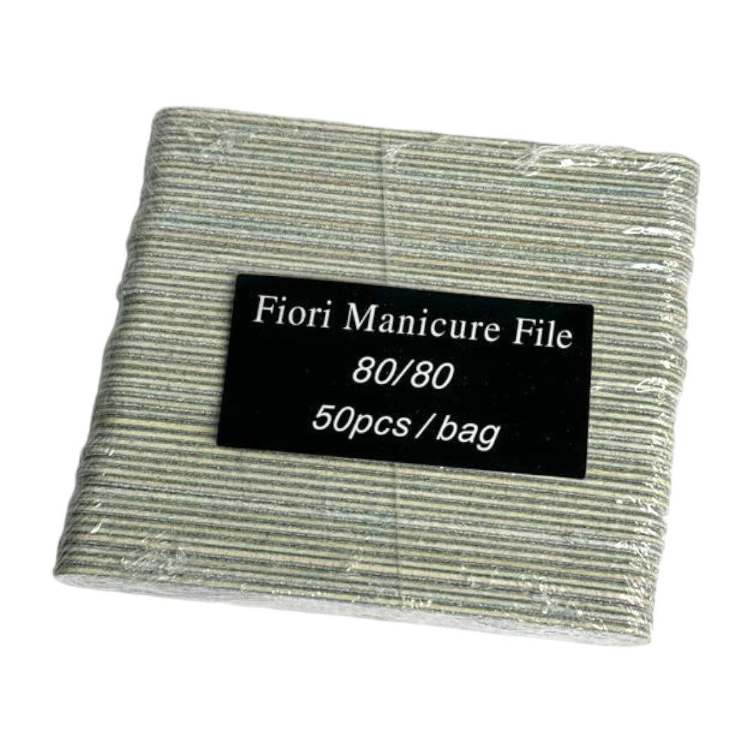 Fiori Mini Nail Files - Zebra 80/80 Grit