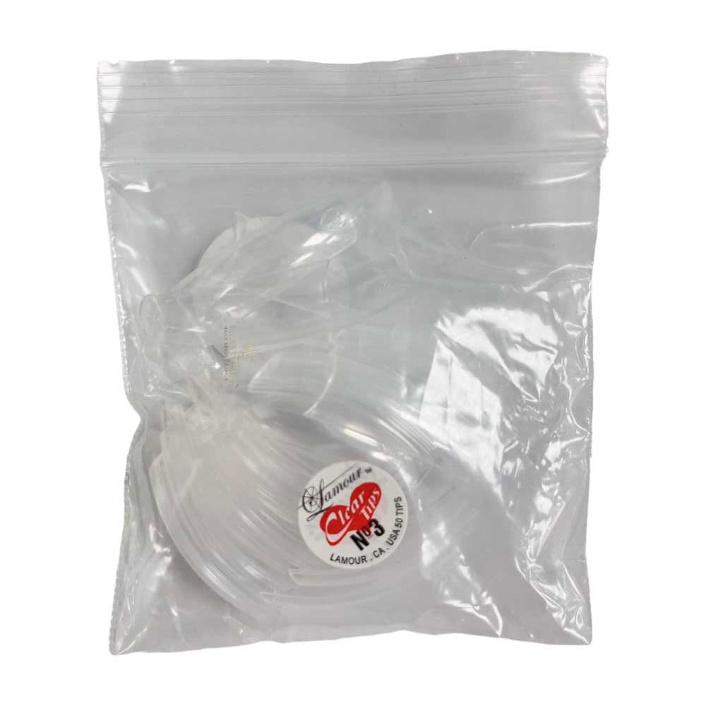CNBS Nail Tips - Original Crystal Size #3 (Bag of 50)