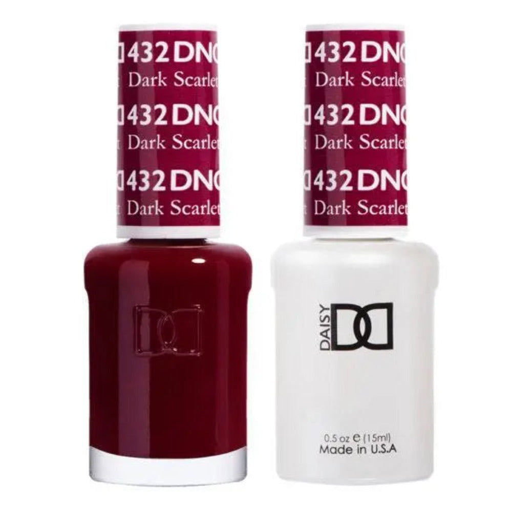 DND Gel Polish and Regular Nail Polish Set - 432 Dark Scarlet
