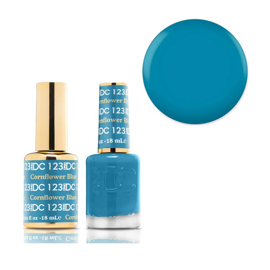 DND DC Gel & Lacquer Duo - Cornflower Blue #123
