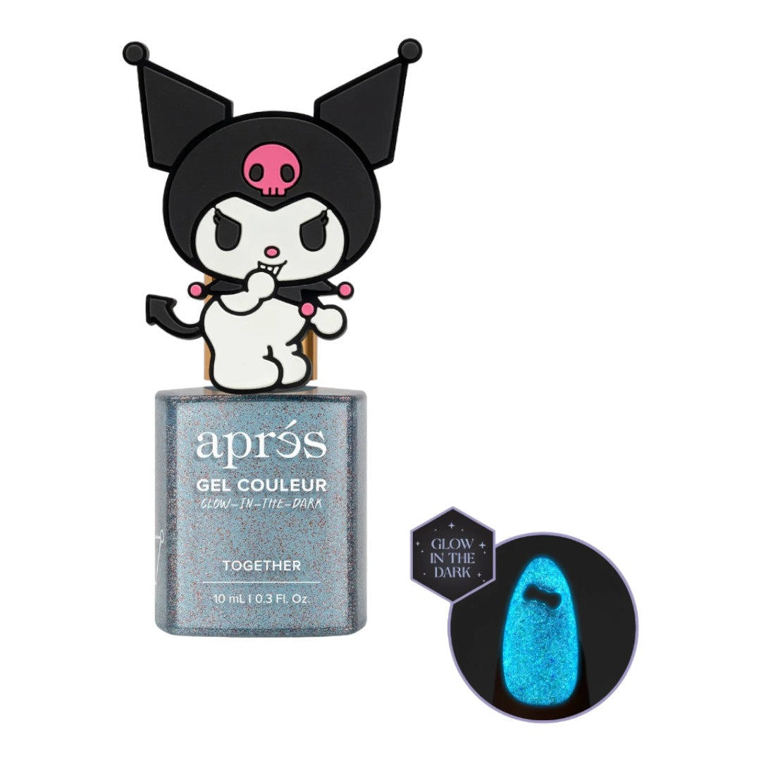 Apres Kuromi Flash Glitter Gel Couleur (HEMA-Free) - Together With Cap Accessory #5FGK04TBWC