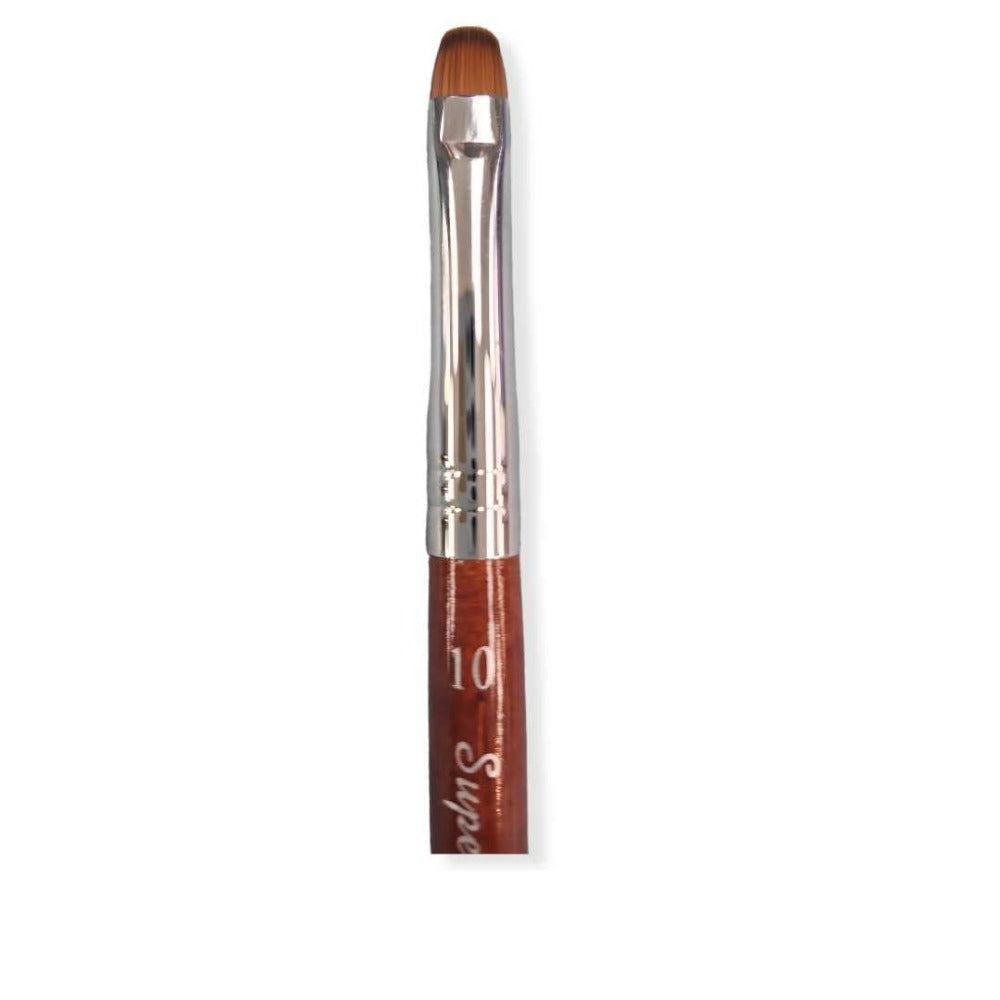 Super Linda French Brush w/ Dotting Tool - Brown #10