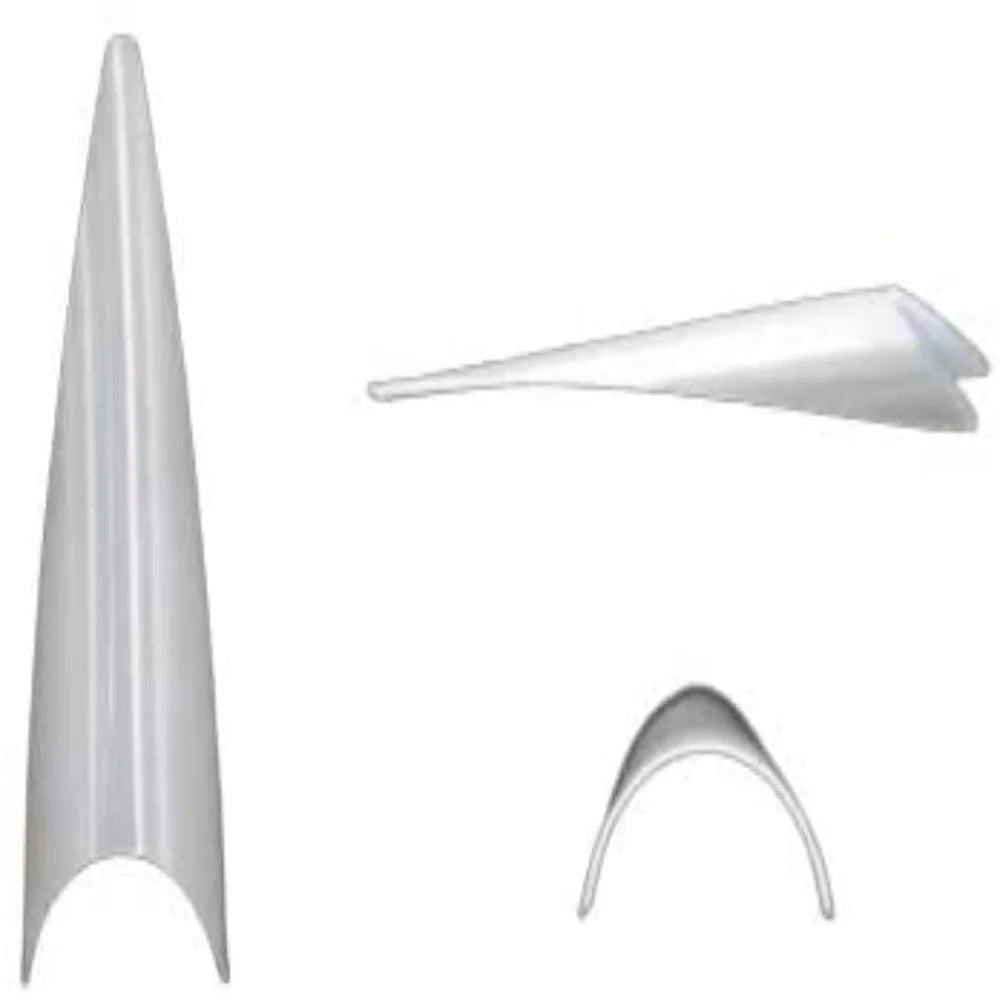 CNBS Nail Tips Box - Clear Stiletto (500pcs)