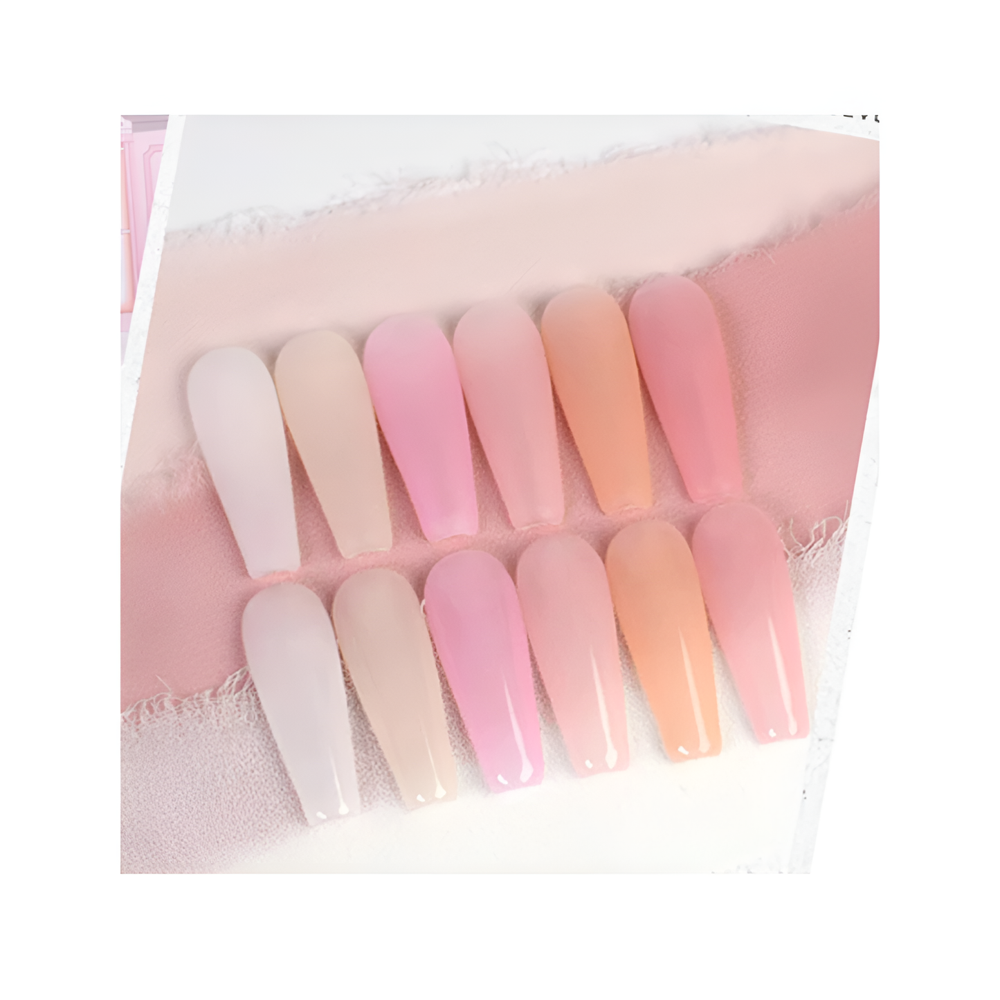 Bevlah Sheer Builder Gel (HEMA-Free) - In My Closet Collection #ES01-06 (6Pcs)