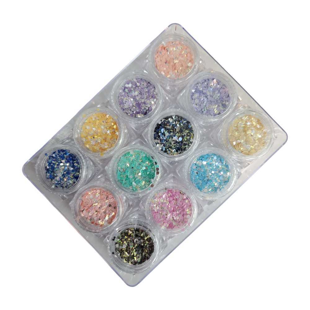 CNBS Glitter - Pastel Circles #12