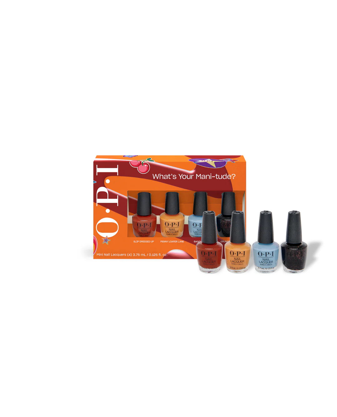 OPI Mini Lacquer - What's Your Mani-Tude? Fall 2025 Collection 4Pcs