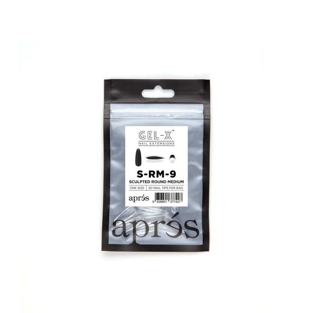 Apres Gel-X Refill Tips - Sculpted Round Medium (50Pcs)