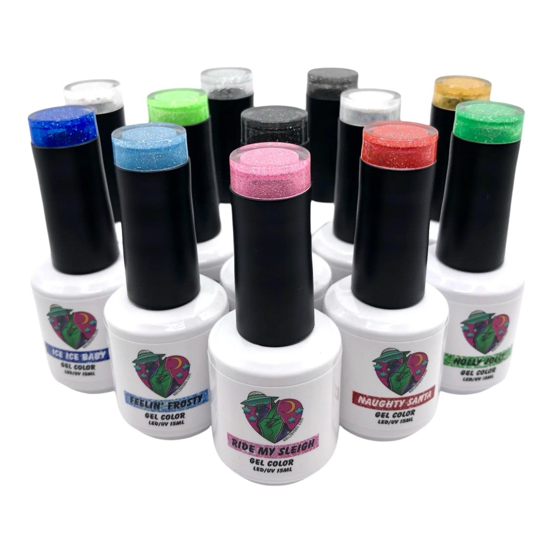 Nails By Dev Cruelty Free Gel Polish - Naughty Or Nice Collection, nine inch nails cover art