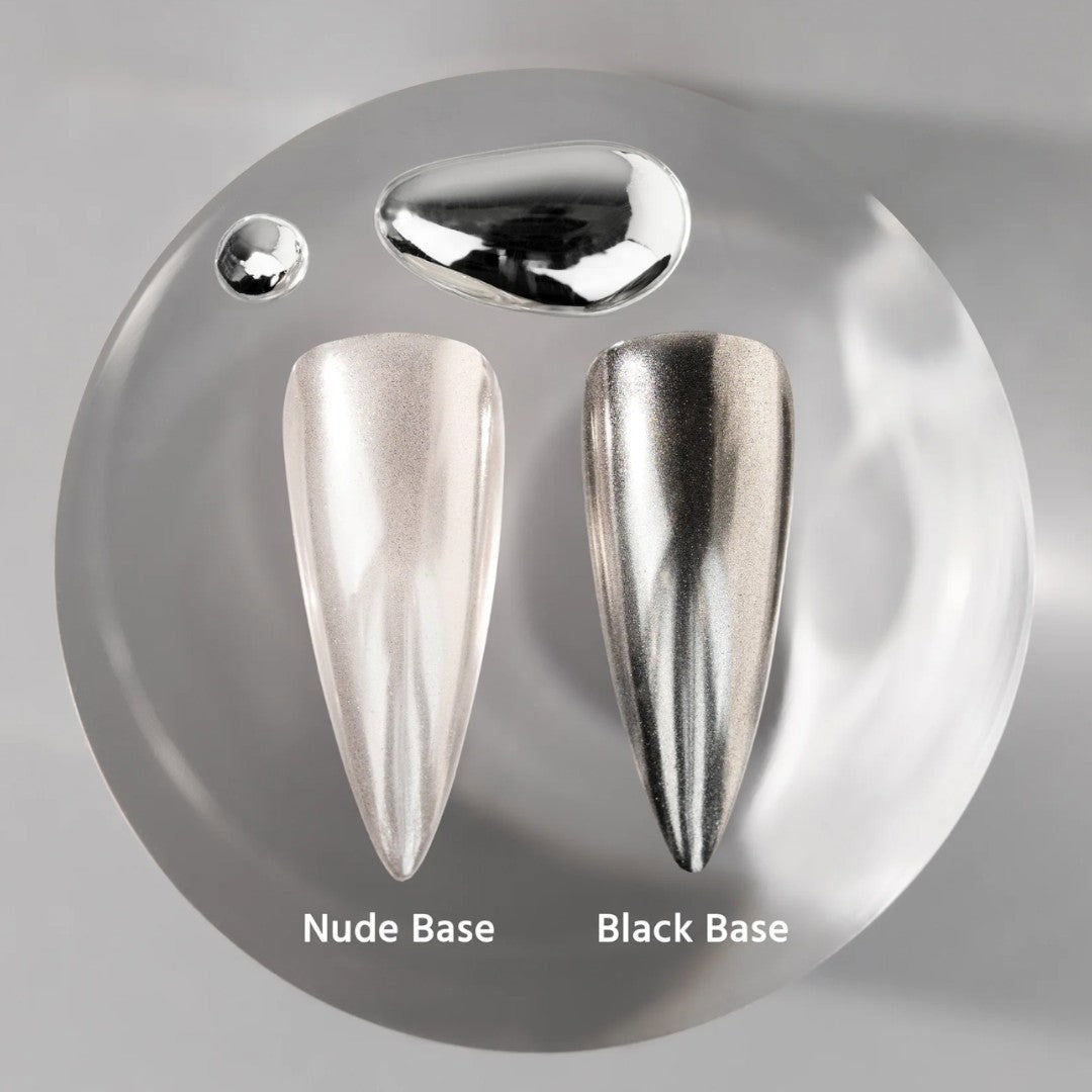 V Beauty Pure Chrome Powder - Steel