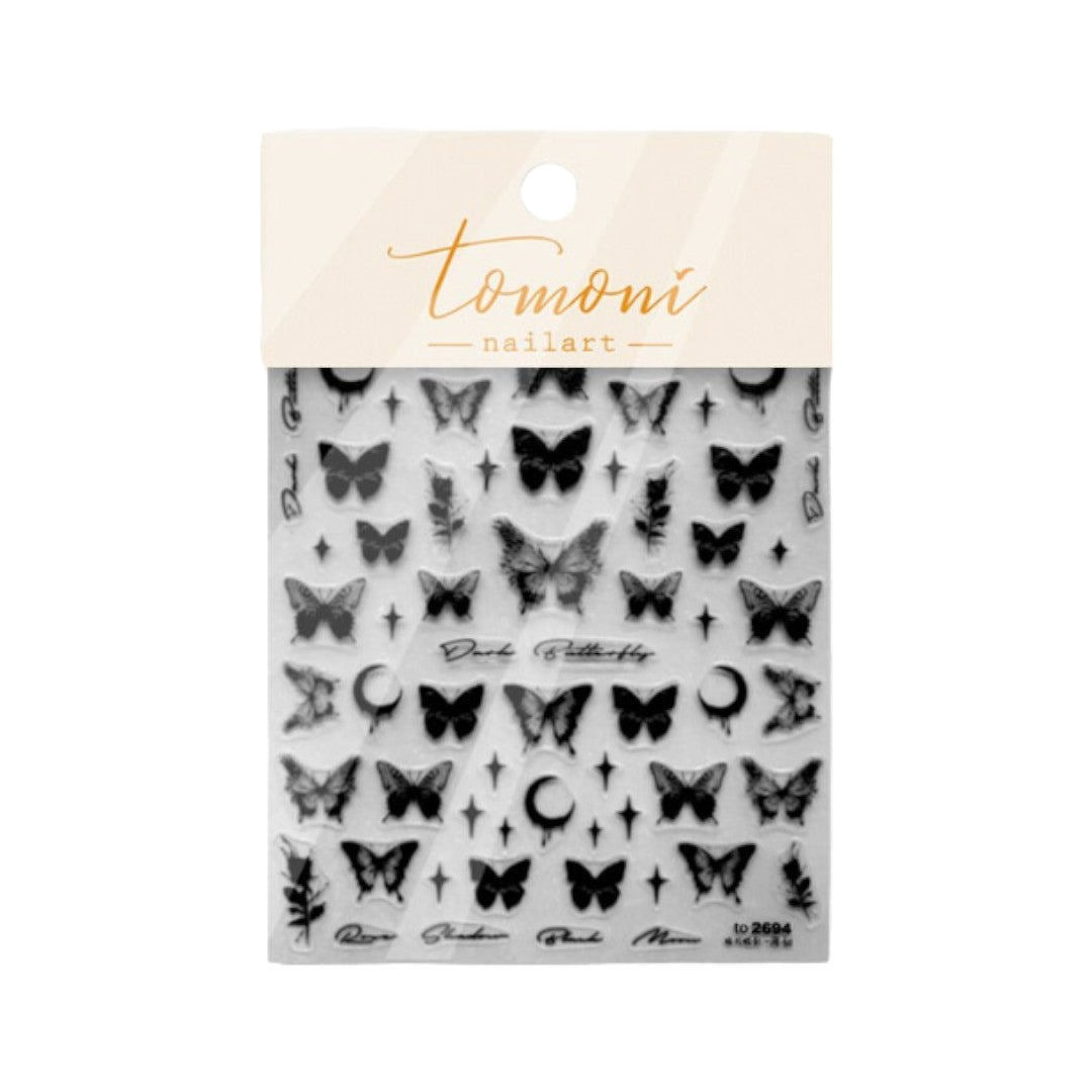 CNBS Nail Stickers - Dark Butterflies