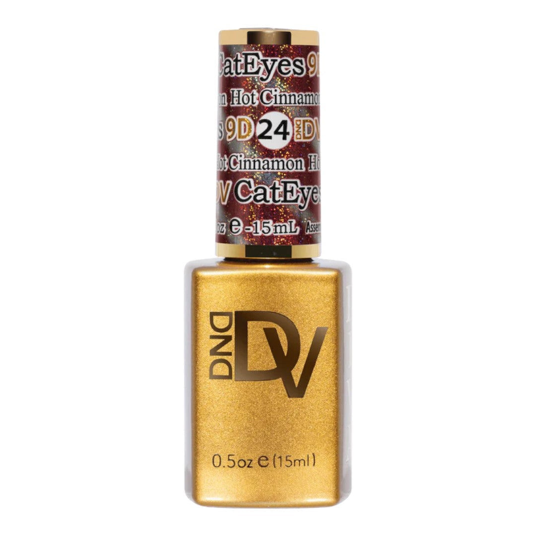 DND Diva 9D Cat Eye Gel Polish - Hot Cinnamon #24