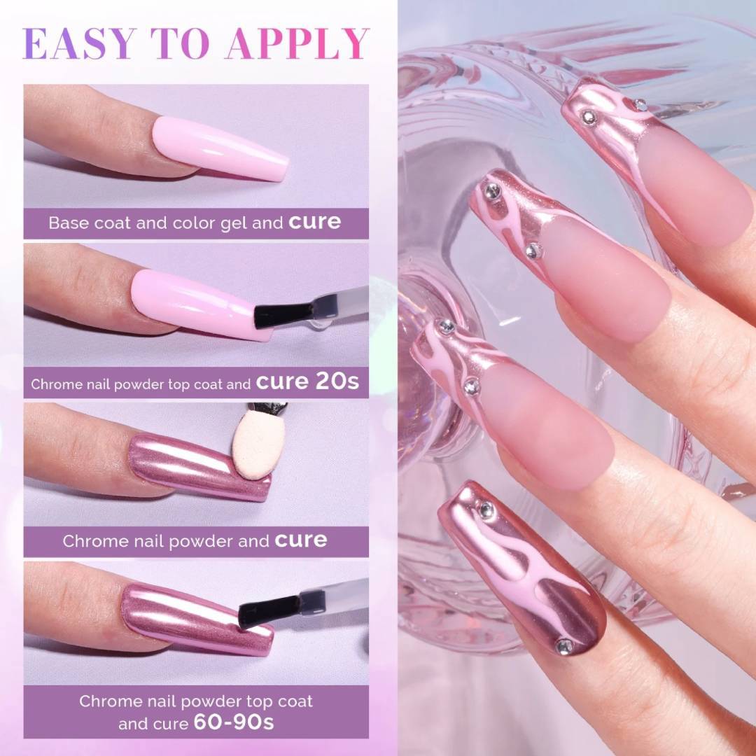 Cre8tion Gel Top Coat - No Wipe Chrome Top #09611