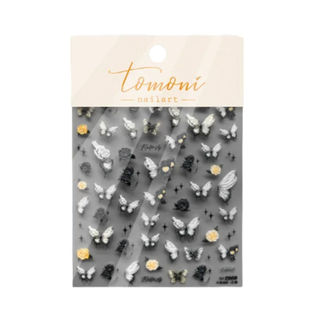 CNBS Nail Stickers - Garden Butterflies