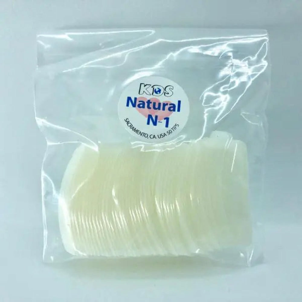 KDS Natural Nail Tips - Size #8 (Bag of 50)