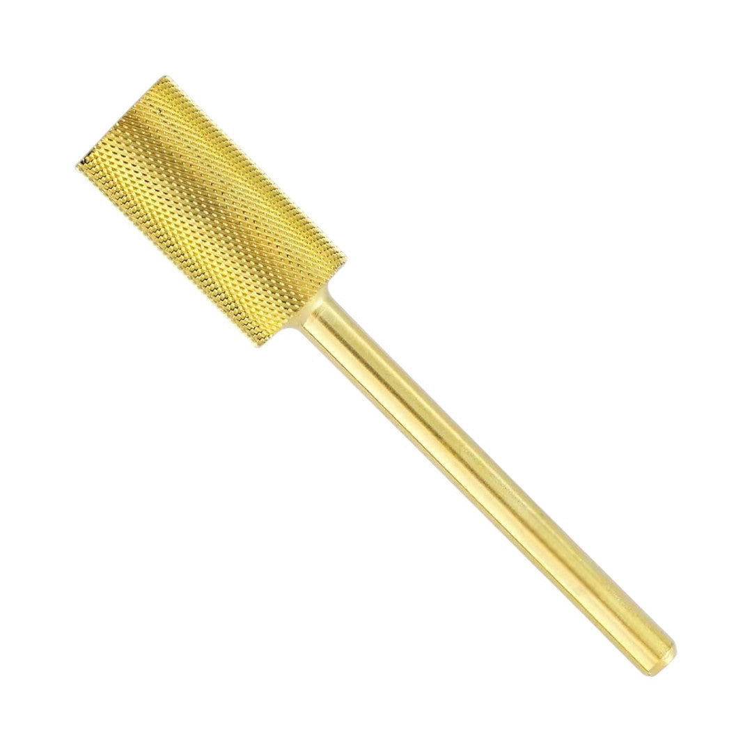SP Nail Drill Bits - Large Barrel Carbide H3XF Triple Extra Fine Grit 3/32 Gold