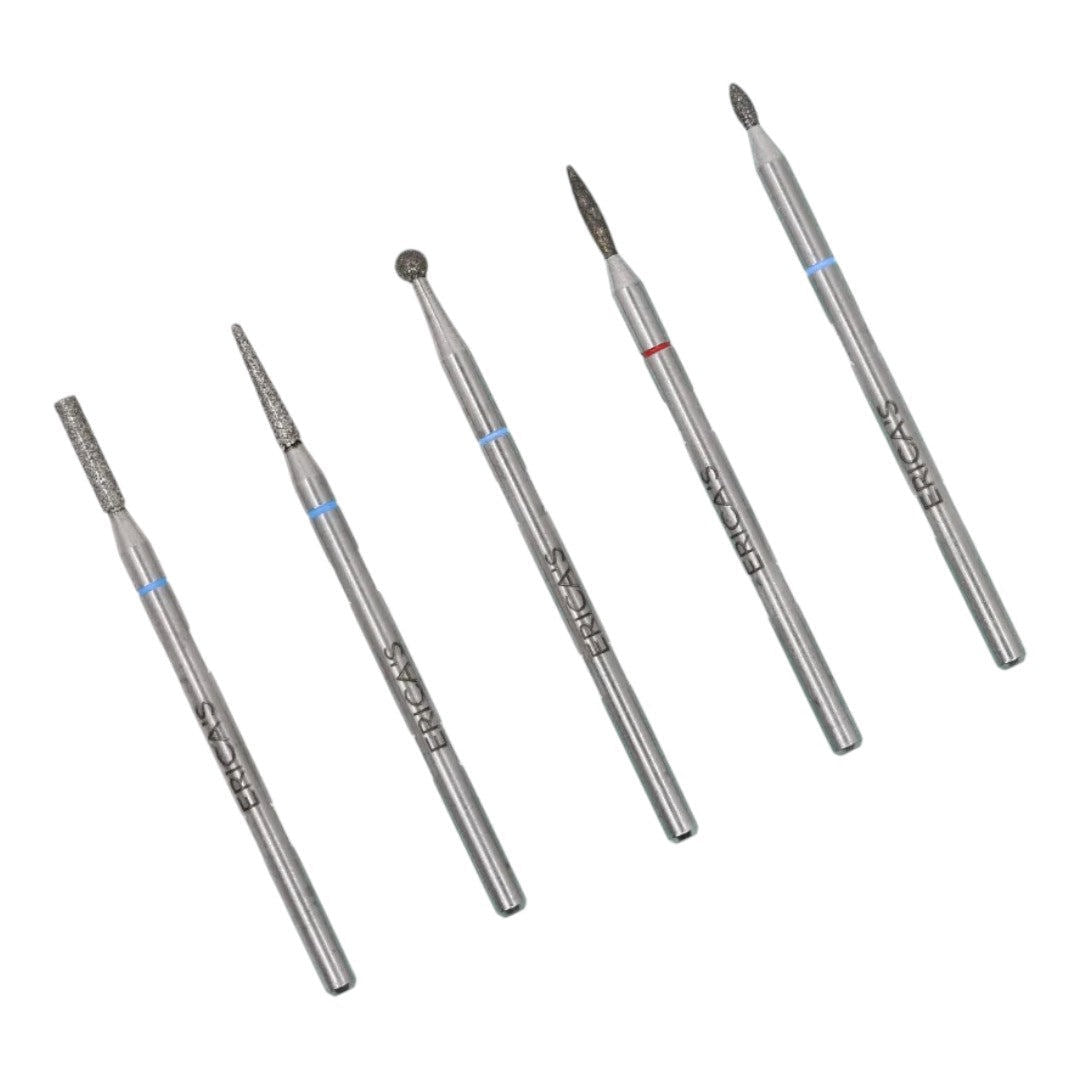 Erica's ATA Nail Drill Bits - Russian Dry Manicure Kit 3/32 (5Pcs)