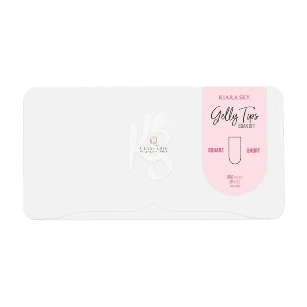 Kiara Sky Gelly Nail Tips Box - Square Short (500Pcs)