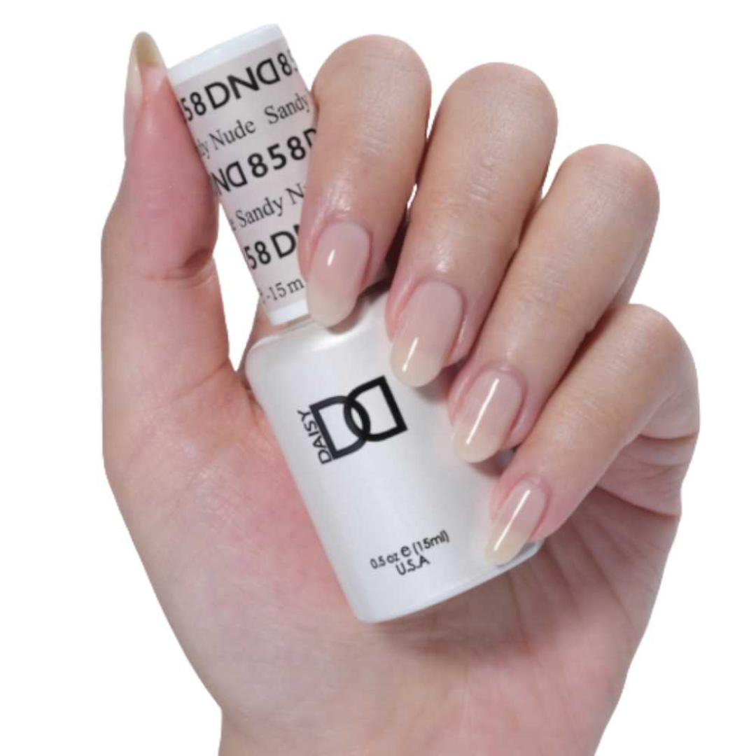DND Sheer Gel & Lacquer Duo - Sandy Nude #858