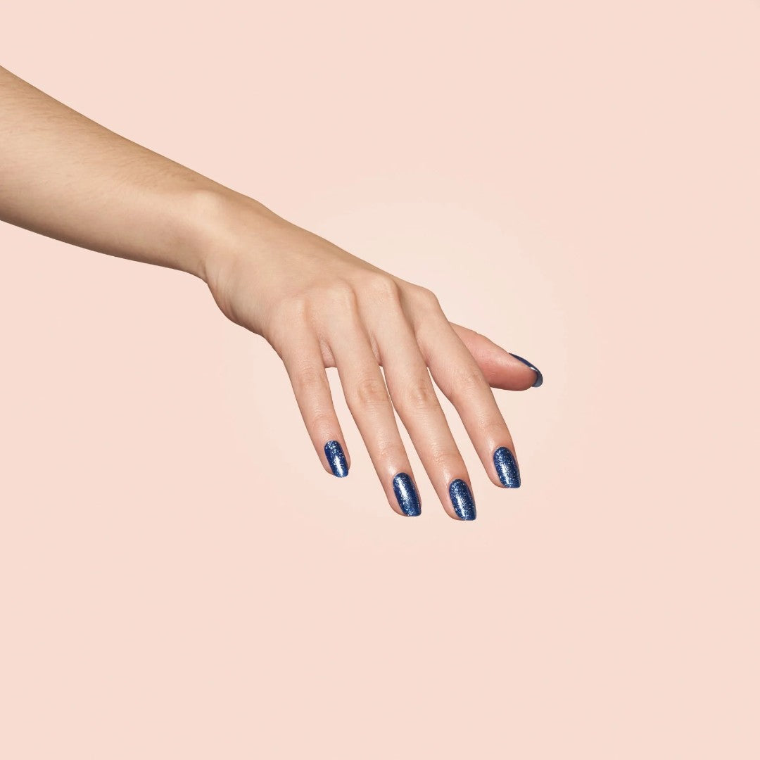bio seaweed gel canada, soak off gel nail polish, bio seaweed gel polish, non toxic nail polish canada, Bio Seaweed Gel Rhinestone R9 Cobalt